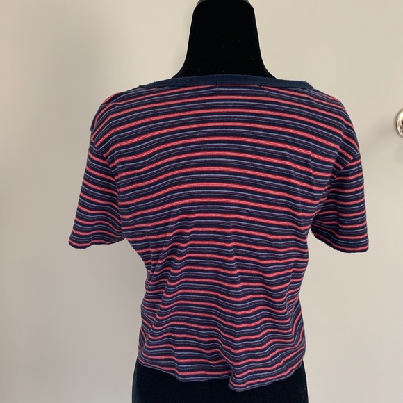 Striped T Shirt Short Sleeved - Picture 2 of 2